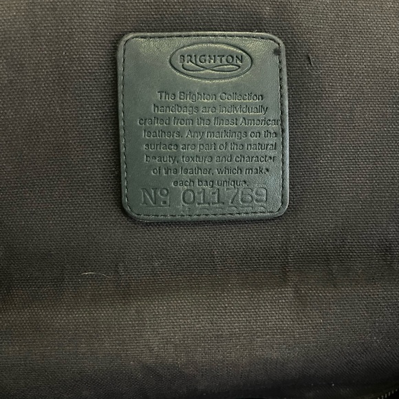 Brighton Dark Green Crossbody Bag with Silver Buckle and pure silver conchos - Picture 2 of 7